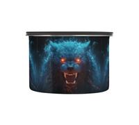 Linnyio Cool Lupo Blu Contenitori per Caffè,Barattoli per Alimenti da Cucina,Ideali per Zucchero,Farina,Tè,Caramelle