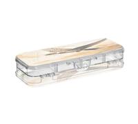 Linnyio Cool Olio Aquila Arte Astuccio Trasparente per Penne Matite Organizer per la Scuola e L'ufficio
