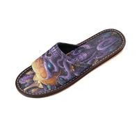 Linnyio Demone Di Halloween Ciabatte da Viaggio da Spiaggia Antiscivolo Ragazzi Leggere Ideali per Esterni Uomo Donna.