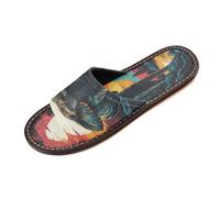 Linnyio Elefante Dell'acquerello Fantastico Ciabatte da Viaggio da Spiaggia Antiscivolo Ragazzi Leggere Ideali per Esterni Uomo Donna.