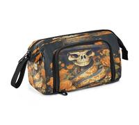 Linnyio Gatto Bello Di Arte Dell'Acquerello Astuccio per Penne di Grande Capacità per Studenti,Ragazze Ragazzi