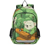 Linnyio Koala Porta Alberi Verdi Pacifici Zaino Scolastico per Studenti,Zainetti per Bambini e Ragazzi,Ideali per La Scuola Viaggi