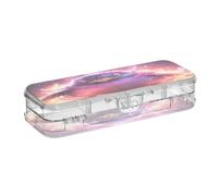 Linnyio Licenziato Pinguino Arrabbiato Astuccio Trasparente per Penne Matite Organizer per la Scuola e L'ufficio