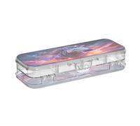 Linnyio Licenziato Zebra Arrabbiato Astuccio Trasparente per Penne Matite Organizer per la Scuola e L'ufficio