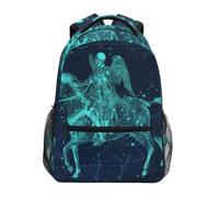 Linnyio Mappa Stellare Cavallo Dello Zodiaco Zaino Scolastico per Ragazzi Ragazze,Borse per Libri e Studenti Alla Moda