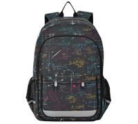 Linnyio Matematica Colorata Artistica Creativa Zaino Scolastico per Studenti,Zainetti per Bambini e Ragazzi,Ideali per La Scuola Viaggi