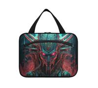 Linnyio Mostro Fantastico Astratto Borsa da Trucco Cosmetica Viaggio Sospesa Borsa da Trucco Pieghevole di Grande Capacità per Il Bagno Delle Donne Delle