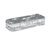 Linnyio Opera D'arte Ad Acquerello Calcio Astuccio Trasparente per Penne Matite Organizer per la Scuola e L'ufficio