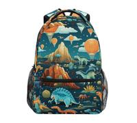 Linnyio Opera D'arte Blu Cielo Zaino Scolastico per Ragazzi Ragazze,Borse per Libri e Studenti Alla Moda