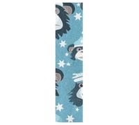 Linnyio Scimmia Facce Blu Stellato Fogli di Grip Tape per Skateboard e Longboard Anti-Bolle e Antiscivolo per Ragazzi