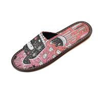 Linnyio Simpatica Medusa Doodle Rosa Ciabatte da Viaggio da Spiaggia Antiscivolo Ragazzi Leggere Ideali per Esterni Uomo Donna.