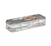 Linnyio Simpatici Orsi Bradipo Dei Cartoni Animati Astuccio Trasparente per Penne Matite Organizer per la Scuola e L'ufficio