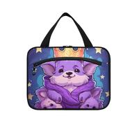 Linnyio Simpatico Doodle Di Aragosta Animale Borsa da Trucco Cosmetica Viaggio Sospesa Borsa da Trucco Pieghevole di Grande Capacità per Il Bagno Delle Donne Delle