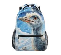 Linnyio Uccello Bellissimo Colorato Artistico Zaino Scolastico per Ragazzi Ragazze,Borse per Libri e Studenti Alla Moda