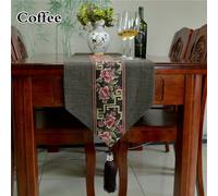 Lino Cotone Runner da Tavolo Cinese Tovaglia Soggiorno Rétro Cover Arredo Casa