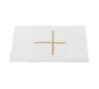 Lino Liturgico Bianco per Chiesa, Tovaglia Altare Ricamata