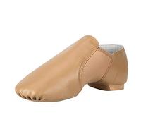 Linodes PU Leather Jazz Shoe Slip On Dance Shoes for Girls and Boys (Toddler/Little Kid/Big Kid), marrone, 24 EU