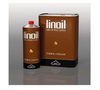 LINOIL OLIO DI LINO COTTO (TRIPLICE COTTURA) LATTA DA 5 LITRI PER TRATTAMENTO E PROTEZIONE DEL LEGNO