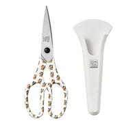 Linoroso Forbici da Cucina Professionali con Coperchio Magnetico Forbice da Cucina Affilate e Multiuso in Acciaio Inossidabile per Pizza Pollo Gamberetti Pesce Pollame Verdure Erbe Noci - Bovini