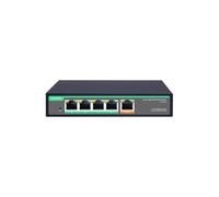 LINOVISION 4 porte Gigabit PoE Passthrough Switch e PoE Extender con ingresso PoE 90W, IEEE802.3af/at/bt PoE Repeater, 1 in 4 Out POE Bosster, PoE Powed Switch per telecamere IP, telefono IP