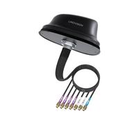 LINOVISION Antenna 5G LTE MIMO Combo 7-in-1, 4X 5G LTE, 1x GNSS, 2X Wi-Fi, Antenna SMA da tetto per esterni con cavo da 3 m, funziona con Teltonika RUTM50, RUTX50, TRB500, RUTC50 (PR1KC640)