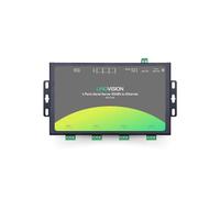 LINOVISION Convertitore RS485 a Ethernet a 4 porte, RS485 Ethernet Modbus Gateway, conversione Modbus RTU/TCP, Edge Computing, server seriale a 4 porte, convertitore RS485 a TCP/IP, processore