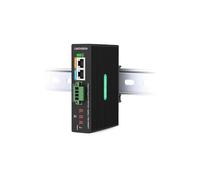 LINOVISION Divisore POE++ industriale Gigabit 90 W con 2 uscite CC, regolabile da 3 a 36 V e uscita CC da 24 V, montaggio su guida DIN, alimentatore per telecamere PTZ, sistemi di controllo accessi