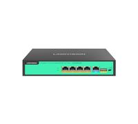 LINOVISION Switch PoE a 4 porte Full Gigabit PoE , 4* porte BT 90W, 1* GE e 1* Gigabit SFP Uplink, IEEE 802.3 af/at/bt, Power Budget totale 96W, 250m Long Distance