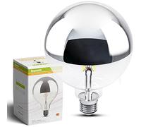linovum Lampadina LED E27 per specchio testa XXL G125 con 7 W bianco caldo 2700 K - Globe testa specchio lampadina per luce antiriflesso