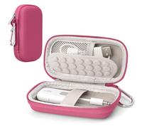 Linp - Piccola custodia rigida da viaggio per ricevitori trasmettitore Bluetooth AirFly SE/Pro/Pro 2/Duo e Avantree, custodia protettiva per adattatori audio wireless e gadget per cuffie aerei (rosa)