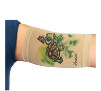 Linphelle Copri Picc in Microfibra - Fascia Copri Picc Braccio in Tessuto Traspirante e di Design, Manicotto Braccio Ideale per PICC, Glucometro, Tatuaggio o Ferite, Tartaruga, Taglia 2