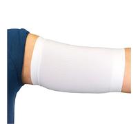Linphelle Copri Picc in Microfibra - Fascia Copri Picc Braccio in Tessuto Traspirante e di Design, Manicotto Braccio Ideale per PICC, Glucometro, Tatuaggio o Ferite, Bianco, Taglia 1