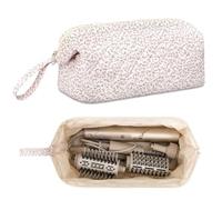Linpr Borsa da Viaggio Compatibile con Airwrap Styler e Shark Flexstyle, Custodia Portaoggetti Portatile Adatta per Asciugacapelli e Supersonic e Accessori, Organizer Impermeabile (Fiori Rosa)