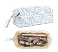 Linpr Borsa da Viaggio per Airwrap Styler e Shark Flexstyle, Fiori Blu