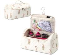 Linpr Custodia da Viaggio Compatibile con Dyson Airwrap e Supersonic Organizer, Porta Asciugacapelli per Arricciacapelli, Accessori e Styler, Borsa a Muro Organizzatrice Portatile (Orso Beige)