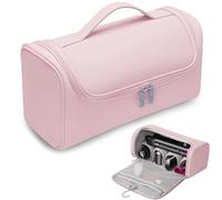 Linpr Custodia da Viaggio Impermeabile Compatibile con Dyson Airwrap/Supersonic - Organizer Portatile con Gancio per Arricciacapelli, Accessori e Styler - Borsa Multitasche Protettiva (Rosa)