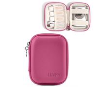 Linpr Custodia per Fotocamera Digitale Compatibile con CAMKORY/per KODAK PIXPRO/per Lecran/per VAHOIALD/per Canon IXUS 285 HS, Piccolo Supporto per Fotocamere da Viaggio per Accessori (Rosa Scuro)