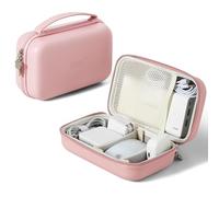Linpr Organizzatore per Caricabatterie per MacBook, Borsa Organizer Portatile per Dispositivi Elettronici, Adatto per Cavi di Ricarica, Unità USB, Power Bank,Viaggio Accessori (Rosa, XL)