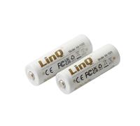 LinQ, 2x Batterie AA Litio 1.5V 6000mWh Ricaricabili USB-C, Bianco