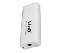 LinQ, Adattatore audio Bluetooth USB / Jack 3,5 mm funzione vivavoce, Bianco