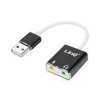 LinQ, Adattatore audio esterno USB doppio jack 3,5 mm per microfono e cuffie