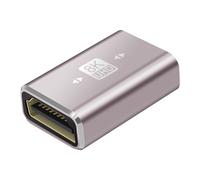 LinQ, Adattatore HDMI Femmina verso HDMI Femmina 2.1 8K UHD, Argento