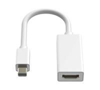 LinQ, Adattatore Mini DisplayPort Maschio a HDMI Macbook 4K Full HD, Bianco