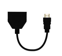 LinQ Adattatore Multiporta HDMI Maschio a 2x HDMI Femmina Full HD Nero