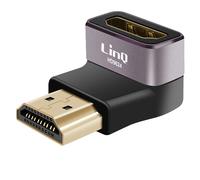 LinQ, Adattatore Video HDMI Maschio a Femmina 8K UHD Angolato Verticale Basso