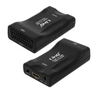 LinQ, Adattatore video SCQ-HDMI 1080P da SCART a HDMI, Nero