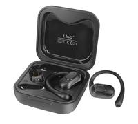 LinQ Auricolare Bluetooth design aperto comandi touch con custodia inclusa, Nero