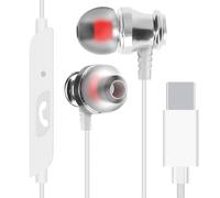 LinQ, Auricolari cablati USB-C in-ear microfono e tasti, Bianco