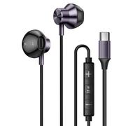 LinQ Auricolari In-Ear USB-C magnetici per musica e chiamate, Grigio