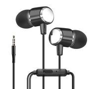 LinQ, Auricolari jack 3,5 mm in-ear microfono kit mani libere, Nero